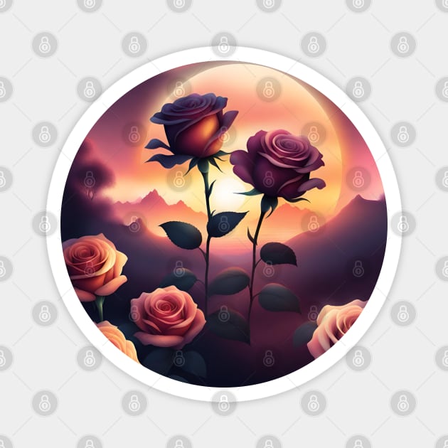 Sunset lover Magnet by BlackMeme94